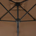 Umbrelă de soare de exterior, stâlp din oțel, gri taupe, 300 cm - WALTI WALTI