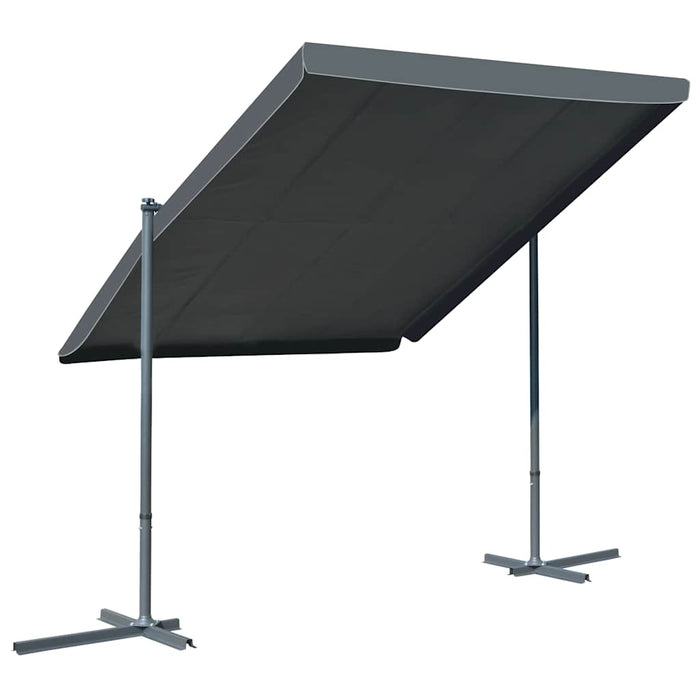Pavilion acoperiș înclinabil retractabil antracit 350x253x196cm WALTI