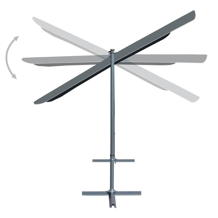 Pavilion acoperiș înclinabil retractabil antracit 350x253x196cm WALTI