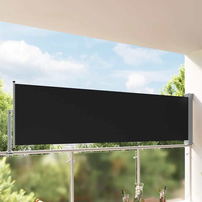 Copertină laterală retractabilă de terasă, negru, 100 x 300 cm - WALTI WALTI