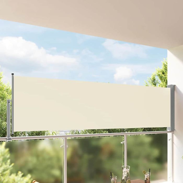 Copertină laterală retractabilă de terasă, crem, 100 x 300 cm - WALTI WALTI