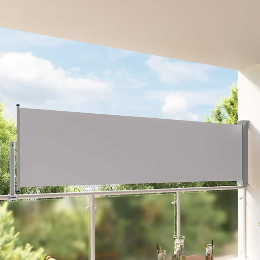 Copertină laterală retractabilă de terasă, gri, 100 x 300 cm - WALTI WALTI