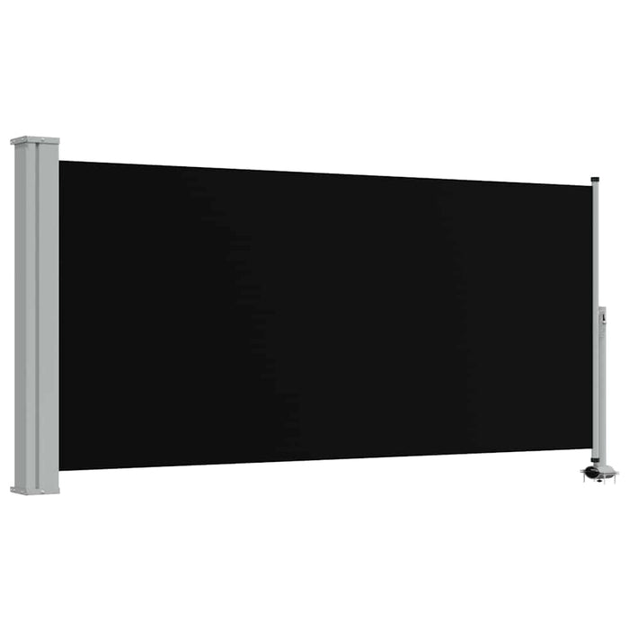 Copertină laterală retractabilă de terasă, negru, 120 x 300 cm - WALTI WALTI