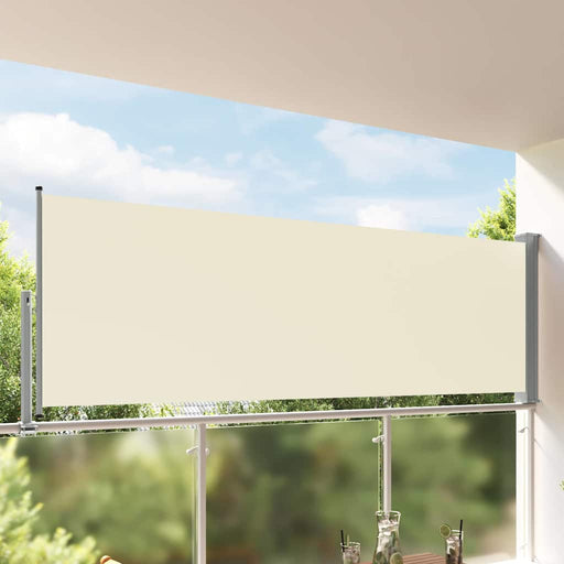 Copertină laterală retractabilă de terasă, crem, 120 x 300 cm - WALTI WALTI