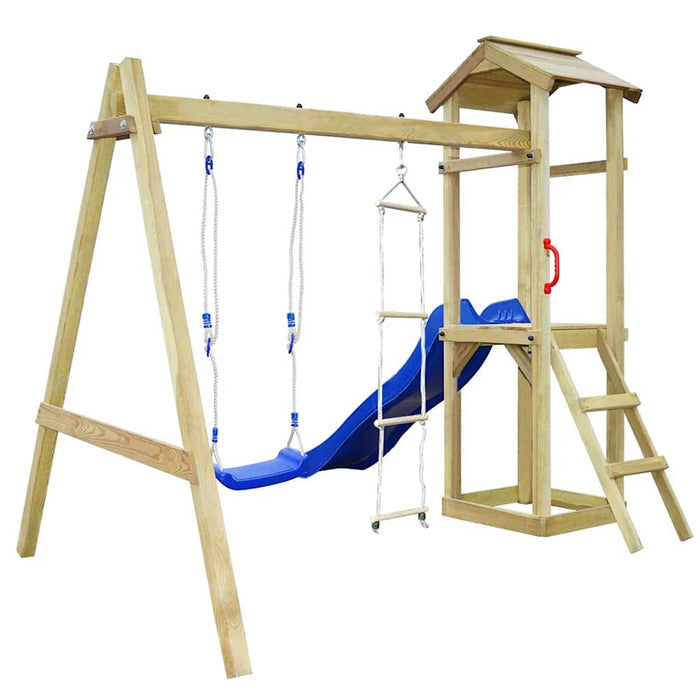 Set de joacă de exterior, 242x237x218 cm, lemn de pin impregnat WALTI