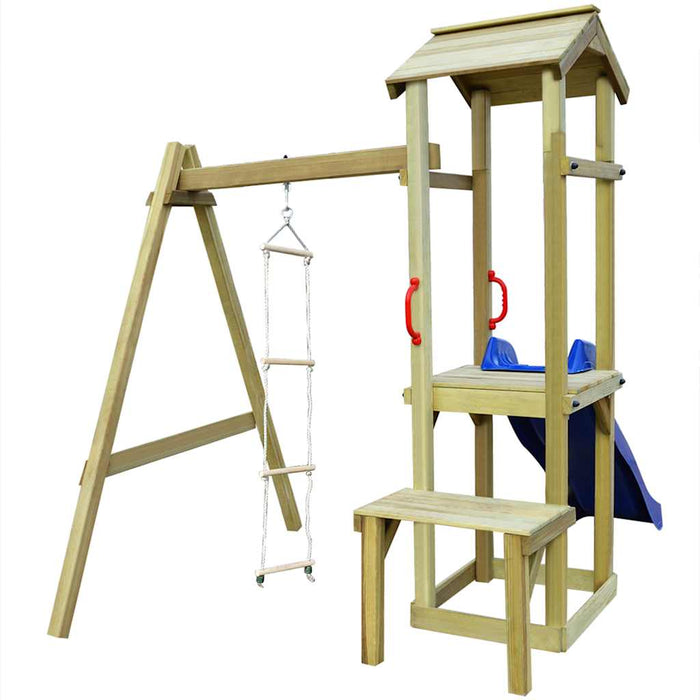 Set de joacă de exterior, 228x168x218 cm, lemn de pin impregnat WALTI