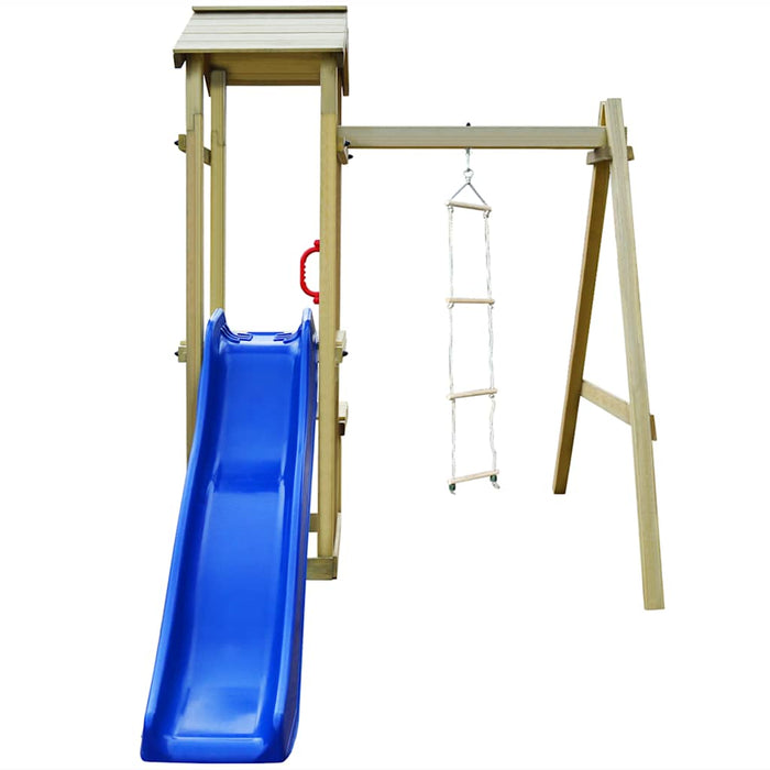 Set de joacă de exterior, 228x168x218 cm, lemn de pin impregnat WALTI