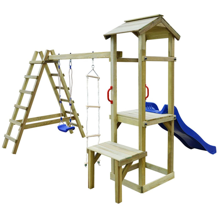 Set de joacă de exterior, 286x228x218 cm, lemn de pin impregnat WALTI