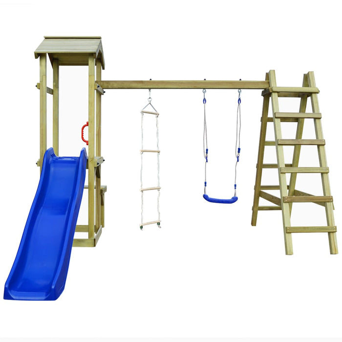 Set de joacă de exterior, 286x228x218 cm, lemn de pin impregnat WALTI
