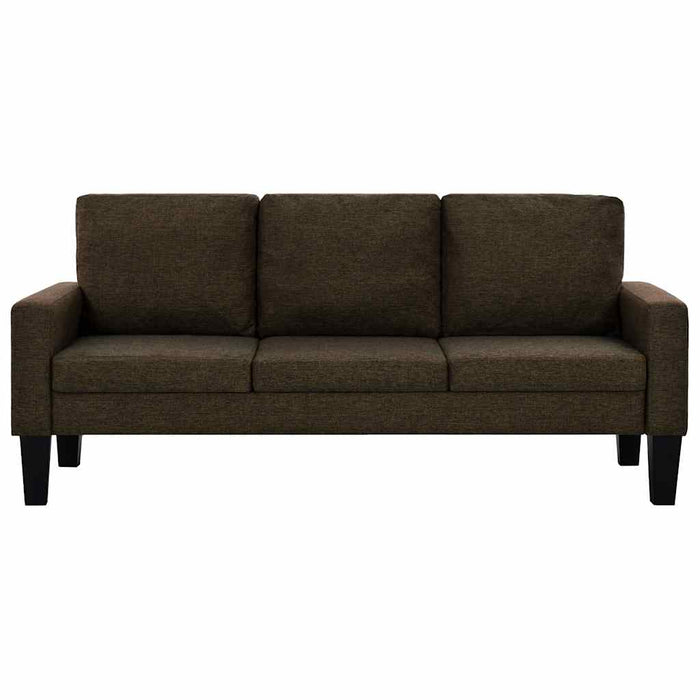 Set canapele 2 piese, material textil, maro WALTI