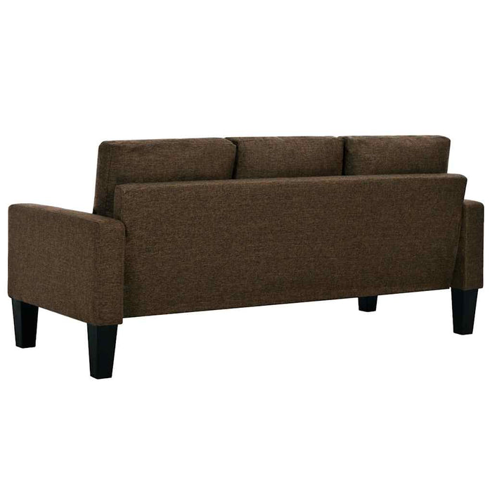 Set canapele 2 piese, material textil, maro WALTI