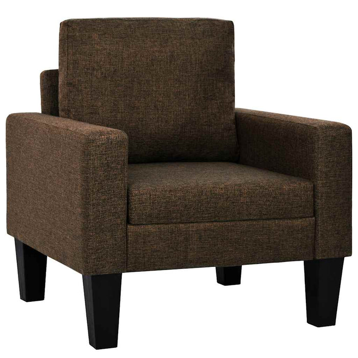 Set canapele 2 piese, material textil, maro WALTI