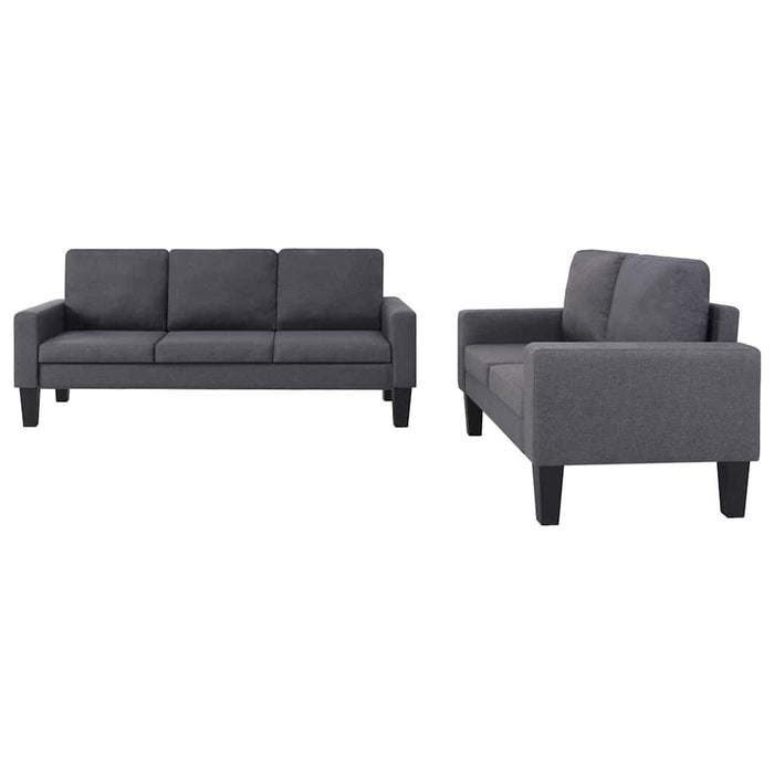 Set de canapele, 2 piese, material textil, gri închis WALTI