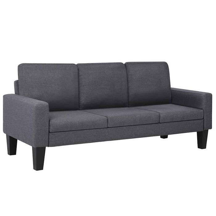 Set de canapele, 2 piese, material textil, gri închis WALTI