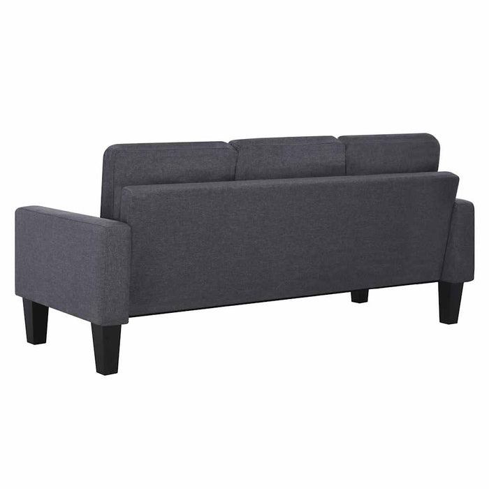 Set de canapele, 2 piese, material textil, gri închis WALTI
