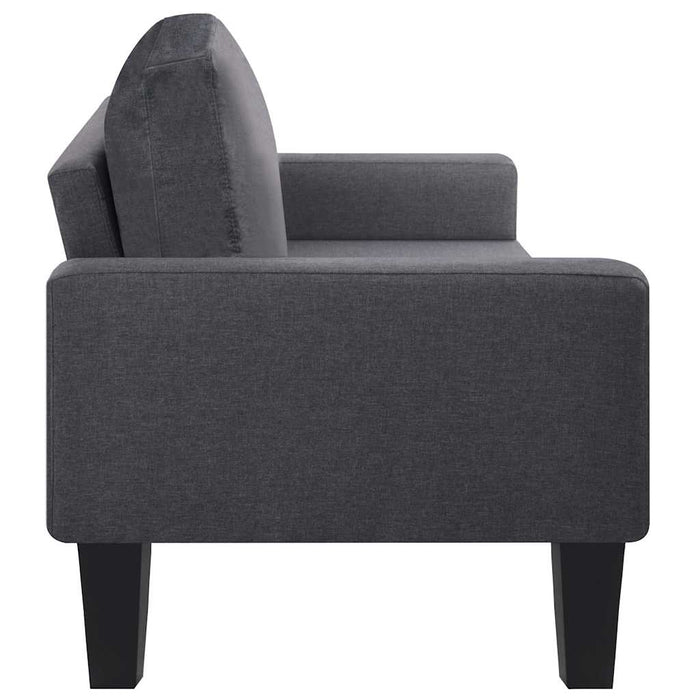 Set de canapele, 2 piese, material textil, gri închis WALTI