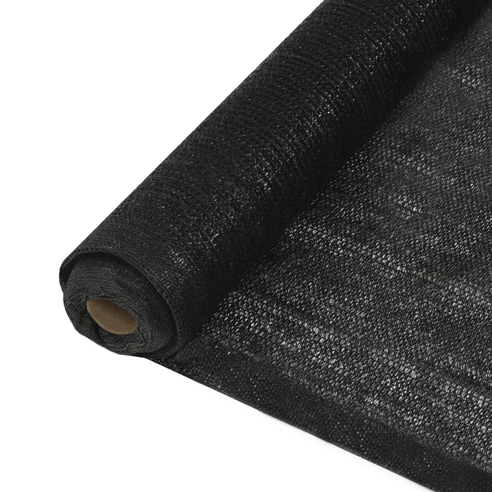 Plasă protecție vizuală, negru, 2x10 m, HDPE WALTI