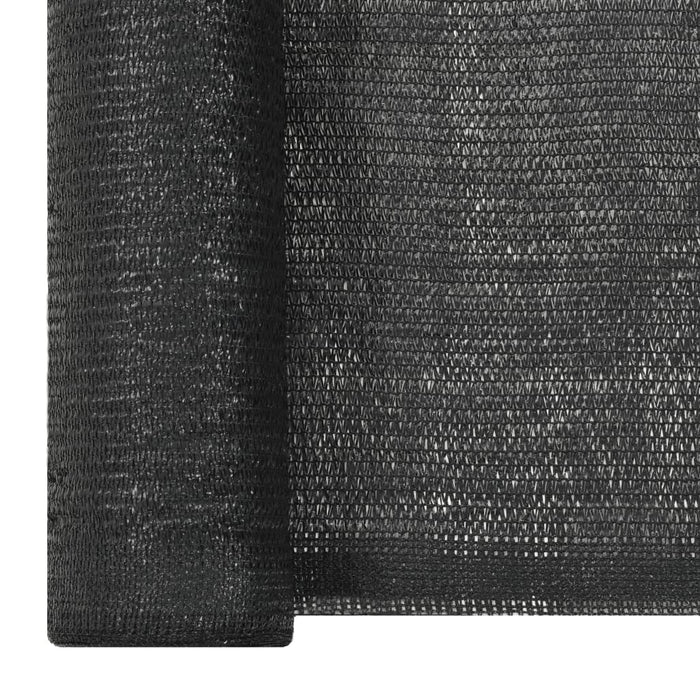 Plasă protecție vizuală, negru, 2x10 m, HDPE WALTI