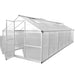 Seră, 23,44 m³, 481x250x195 cm, aluminiu - WALTI WALTI