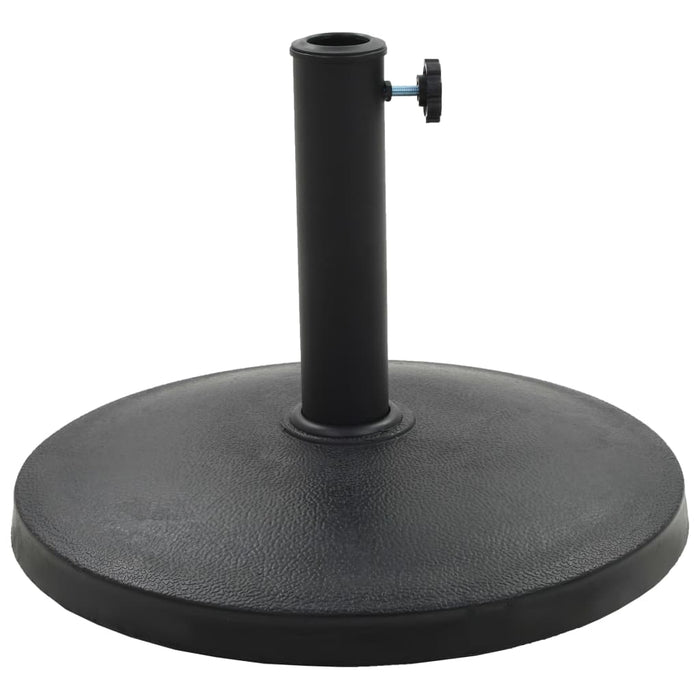 Suport umbrelă de soare rotund, negru, 10 kg, polirășină - WALTI WALTI
