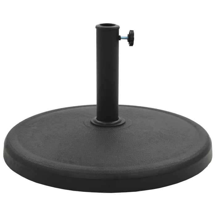 Suport umbrelă de soare, negru, 19 kg, polirășină, rotund - WALTI WALTI