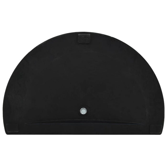 Suport umbrelă de soare, negru, 9 kg, polirășină, semi-rotund - WALTI WALTI