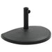 Suport umbrelă de soare, negru, 15 kg, polirășină, semi-rotund - WALTI WALTI