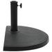 Suport umbrelă de soare, negru, 15 kg, polirășină, semi-rotund - WALTI WALTI