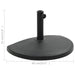 Suport umbrelă de soare, negru, 15 kg, polirășină, semi-rotund - WALTI WALTI