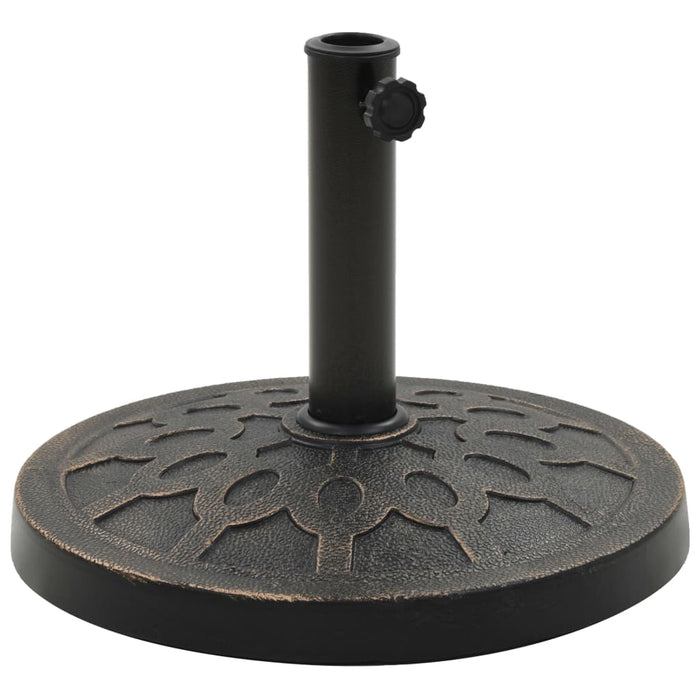 Suport umbrelă de soare, bronz, 13 kg, polirășină, rotund WALTI
