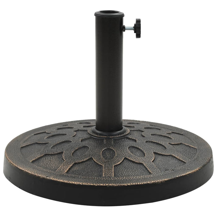 Suport umbrelă de soare, bronz, 13 kg, polirășină, rotund WALTI
