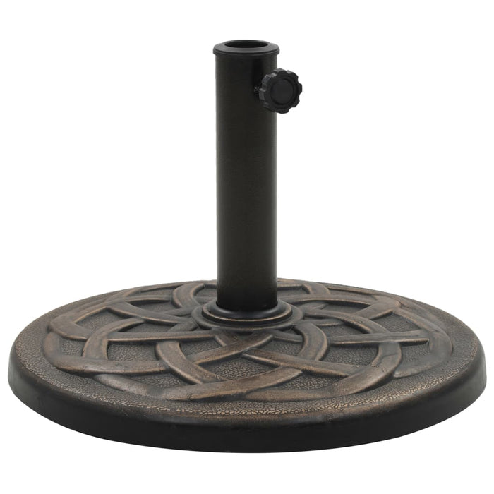 Suport umbrelă de soare, bronz, 11 kg, polirășină, rotund - WALTI WALTI