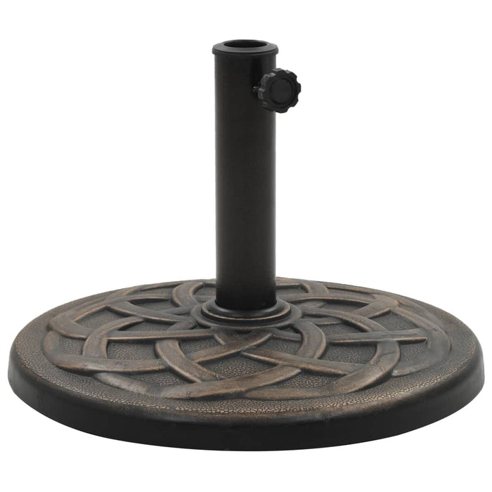 Suport umbrelă de soare, bronz, 19 kg, polirășină, rotund - WALTI WALTI