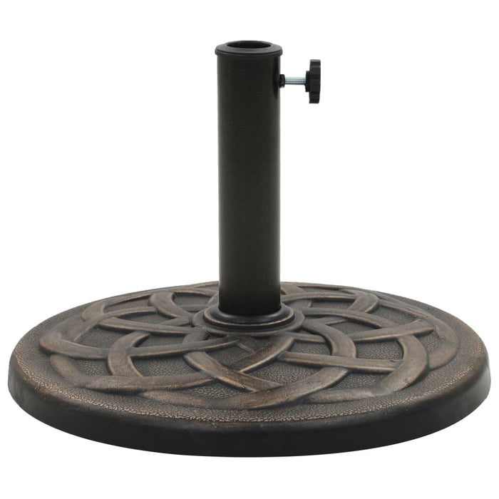 Suport umbrelă de soare, bronz, 19 kg, polirășină, rotund - WALTI WALTI