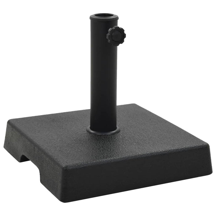 Suport umbrelă de soare, negru, 8 kg, polirășină, pătrat - WALTI WALTI