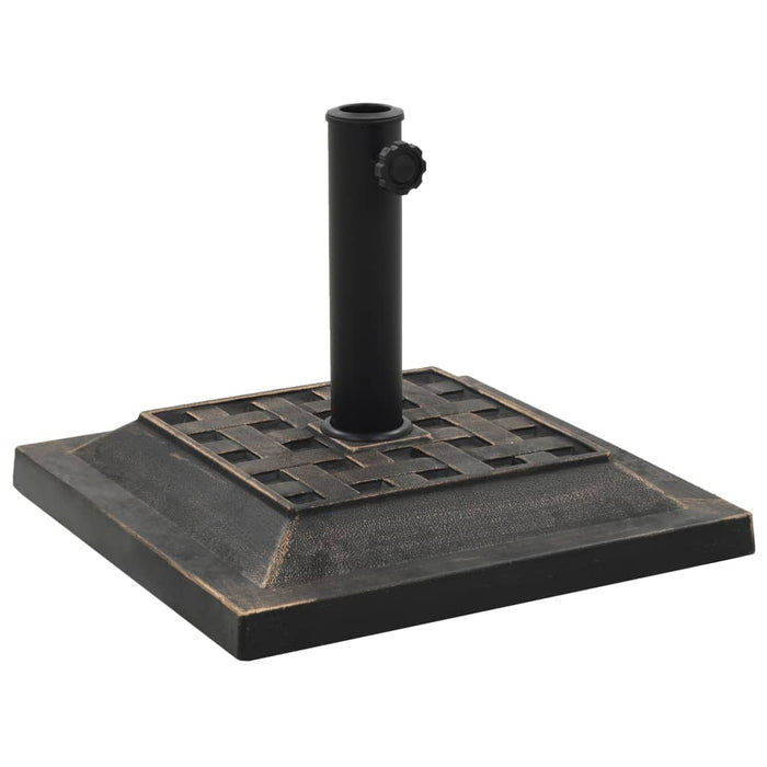 Suport umbrelă de soare, bronz, 12 kg, polirășină, pătrat - WALTI WALTI