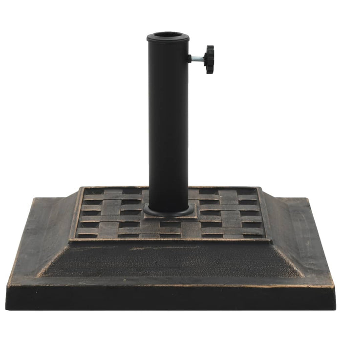 Suport umbrelă de soare, bronz, 12 kg, polirășină, pătrat - WALTI WALTI