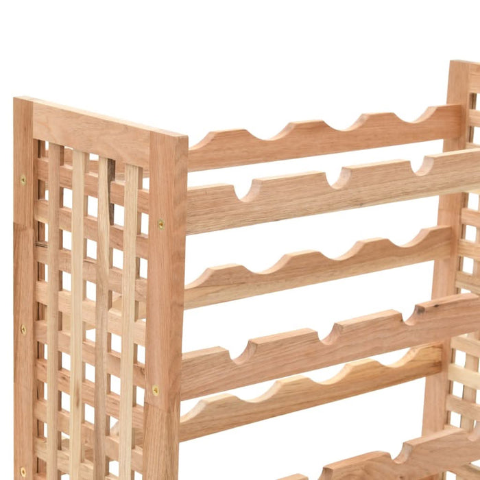 Suport sticle vin pentru 25 sticle, 63x25x73 cm, lemn masiv nuc - WALTI WALTI