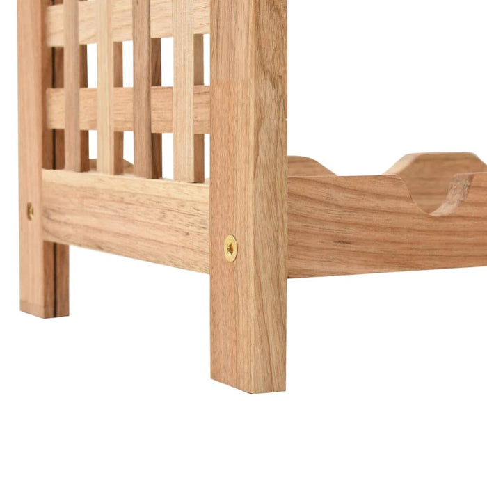 Suport sticle vin pentru 25 sticle, 63x25x73 cm, lemn masiv nuc - WALTI WALTI
