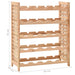 Suport sticle vin pentru 25 sticle, 63x25x73 cm, lemn masiv nuc - WALTI WALTI