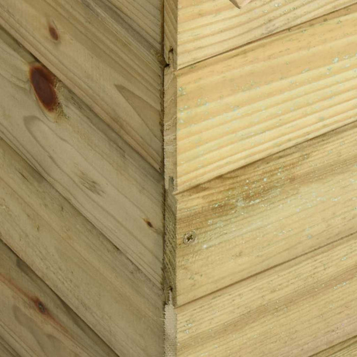 Cușcă câine de grădină, acoperiș detașabil, lemn de pin tratat - WALTI WALTI