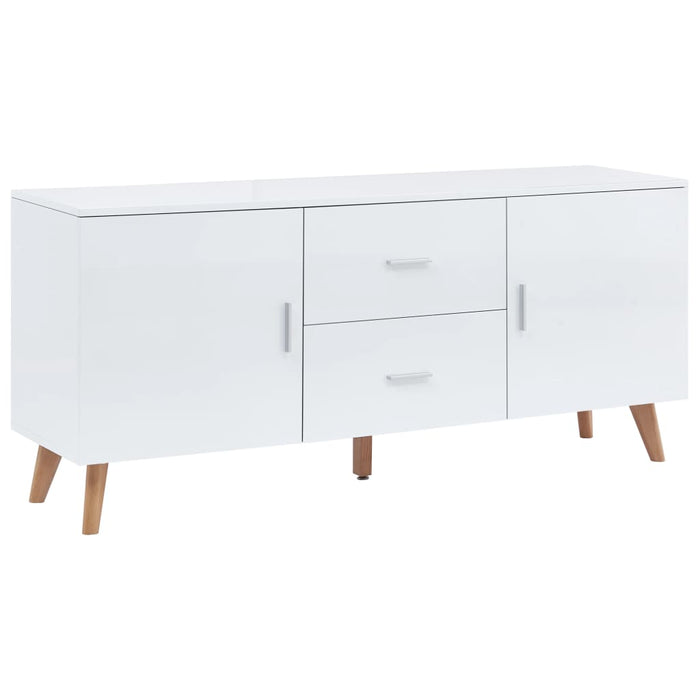 Servantă, alb, 160x40x70 cm, MDF WALTI