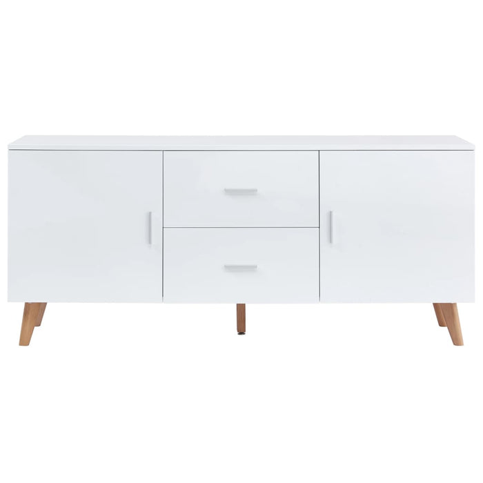Servantă, alb, 160x40x70 cm, MDF WALTI