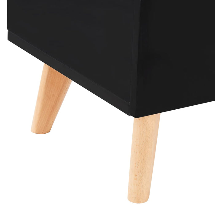 Servantă, negru, 160x40x70 cm, MDF WALTI