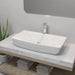 Chiuvetă de baie cu robinet mixer, ceramică, dreptunghiular alb - WALTI WALTI