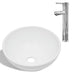 Chiuvetă de baie cu robinet mixer, ceramică, rotund, alb - WALTI WALTI