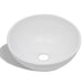 Chiuvetă de baie cu robinet mixer, ceramică, rotund, alb - WALTI WALTI