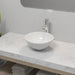 Chiuvetă de baie cu robinet mixer, ceramică, rotund, alb - WALTI WALTI