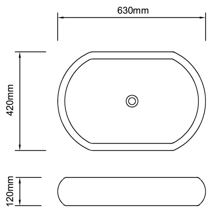 Chiuvetă de baie cu robinet mixer, ceramic, oval, alb - WALTI WALTI