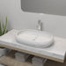 Chiuvetă de baie cu robinet mixer, ceramic, oval, alb - WALTI WALTI